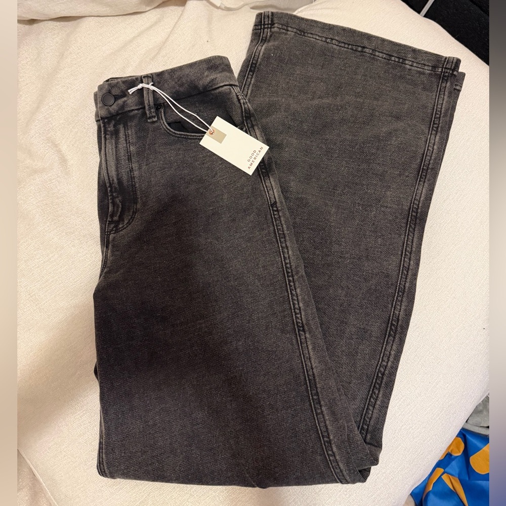 Good American Charcoal Sweatpant jeans Jeans